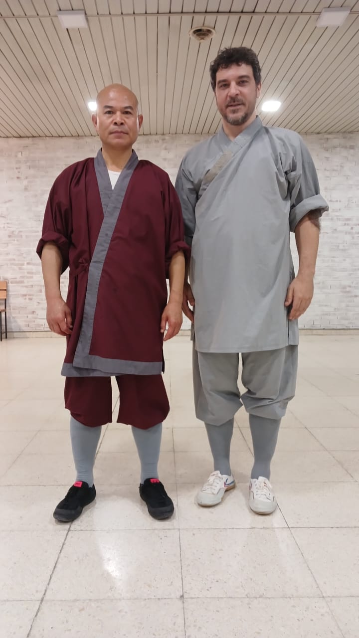 Laoshi Pedro Ruata con el Gran Maestro Shi De Yang